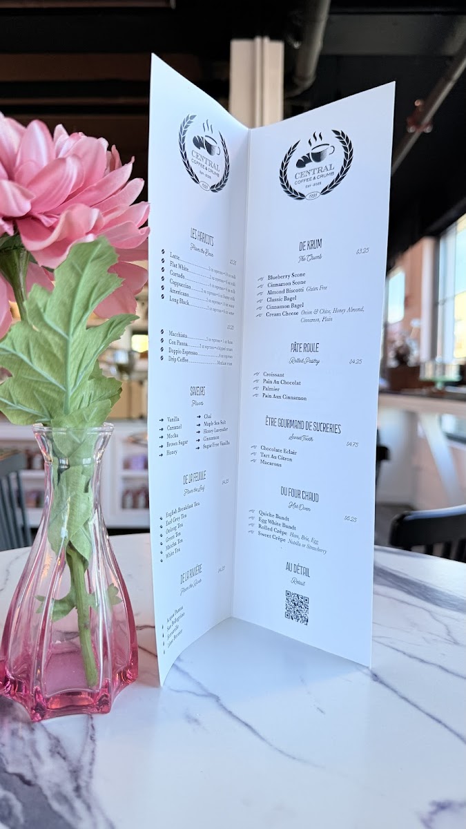 Central Coffee & Crumb Photo Menu 8