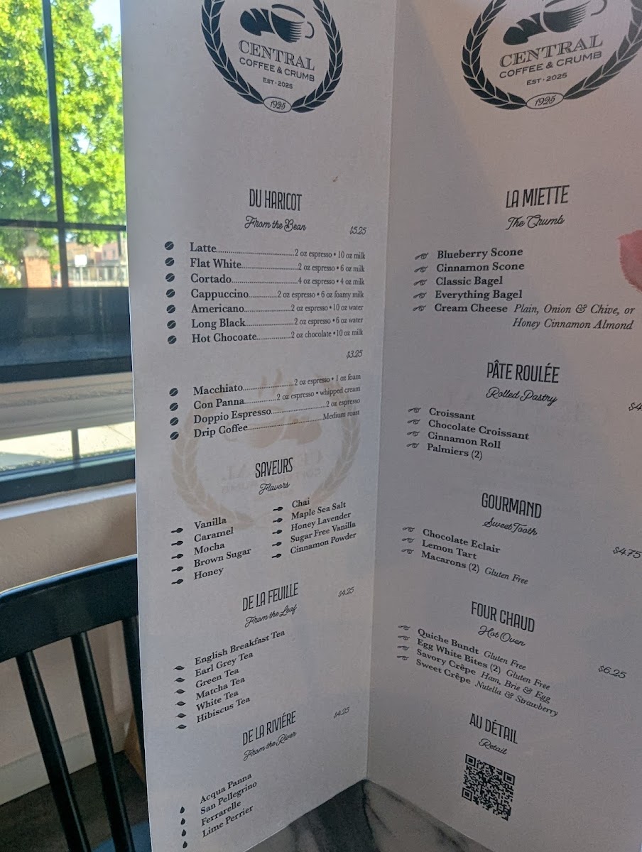 Central Coffee & Crumb Photo Menu 9