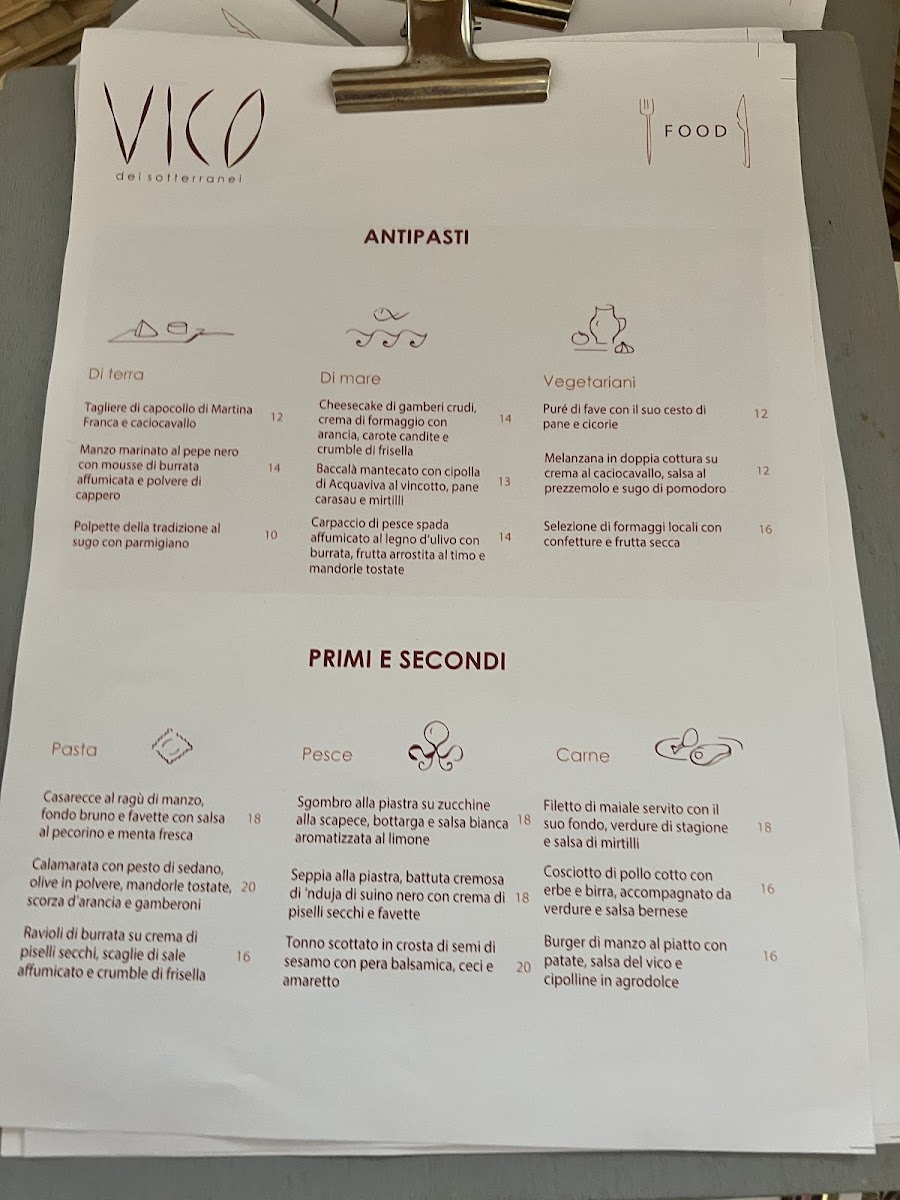 Vico dei Sotterranei Photo Menu 4