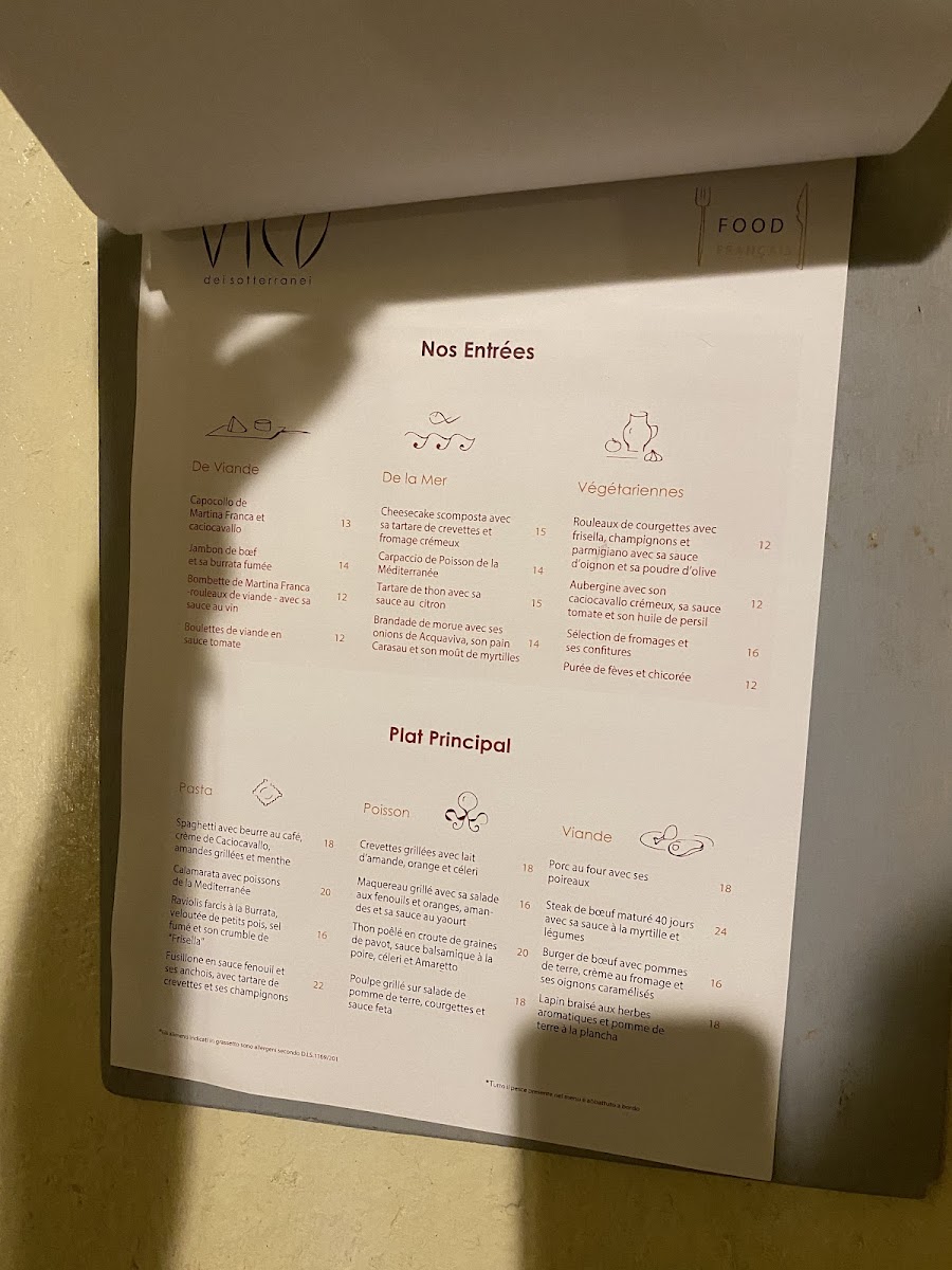 Vico dei Sotterranei Photo Menu 8