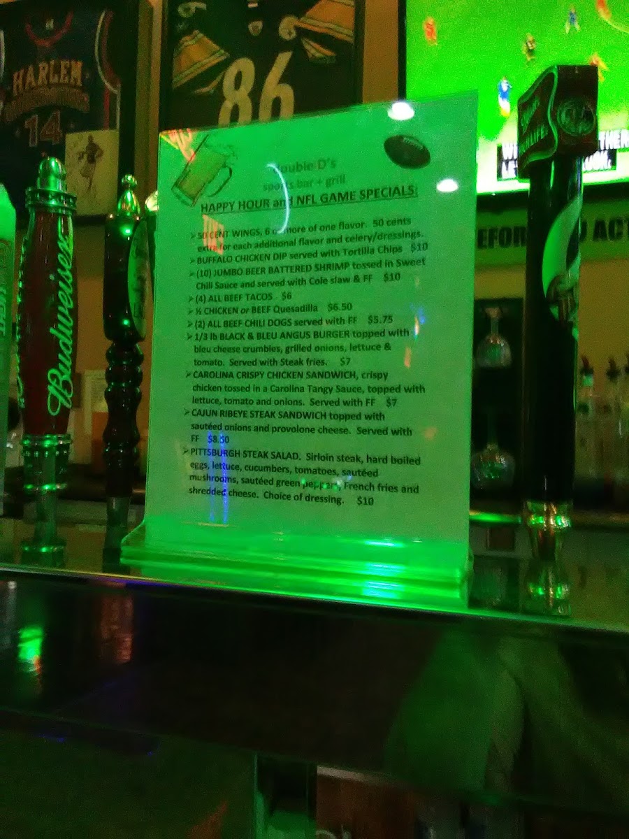 Double D Bar & Grill Photo Menu 6