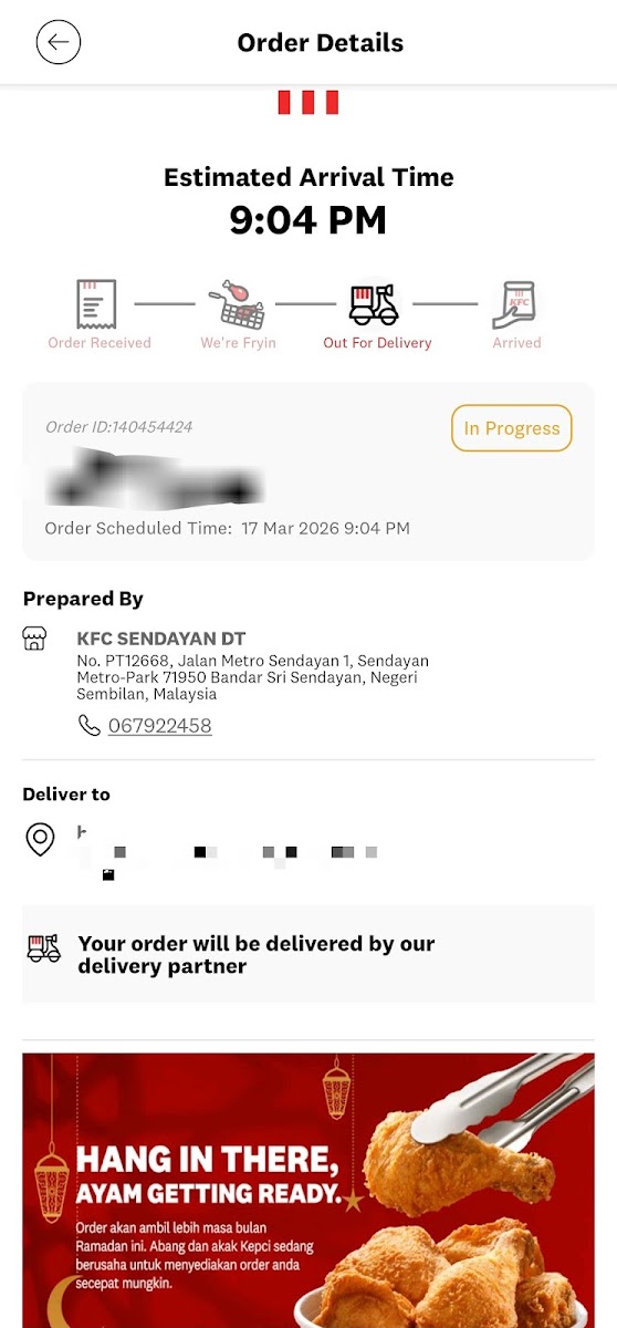 KFC Sendayan Drive-Thru Photo Menu 2