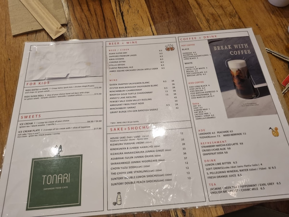 TONARI Photo Menu 4