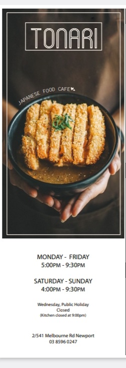 TONARI Photo Menu 9