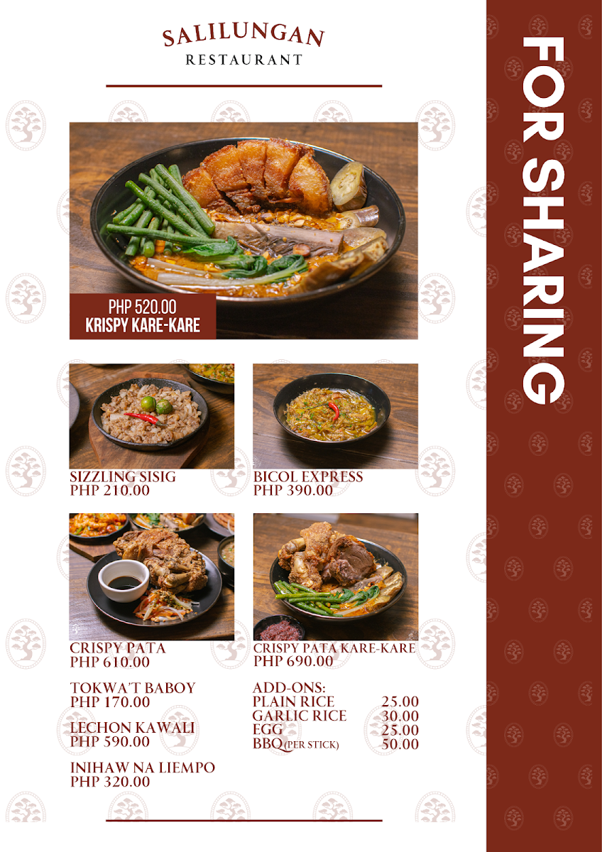 Salilungan Restaurant - Capitol Branch Photo Menu 1