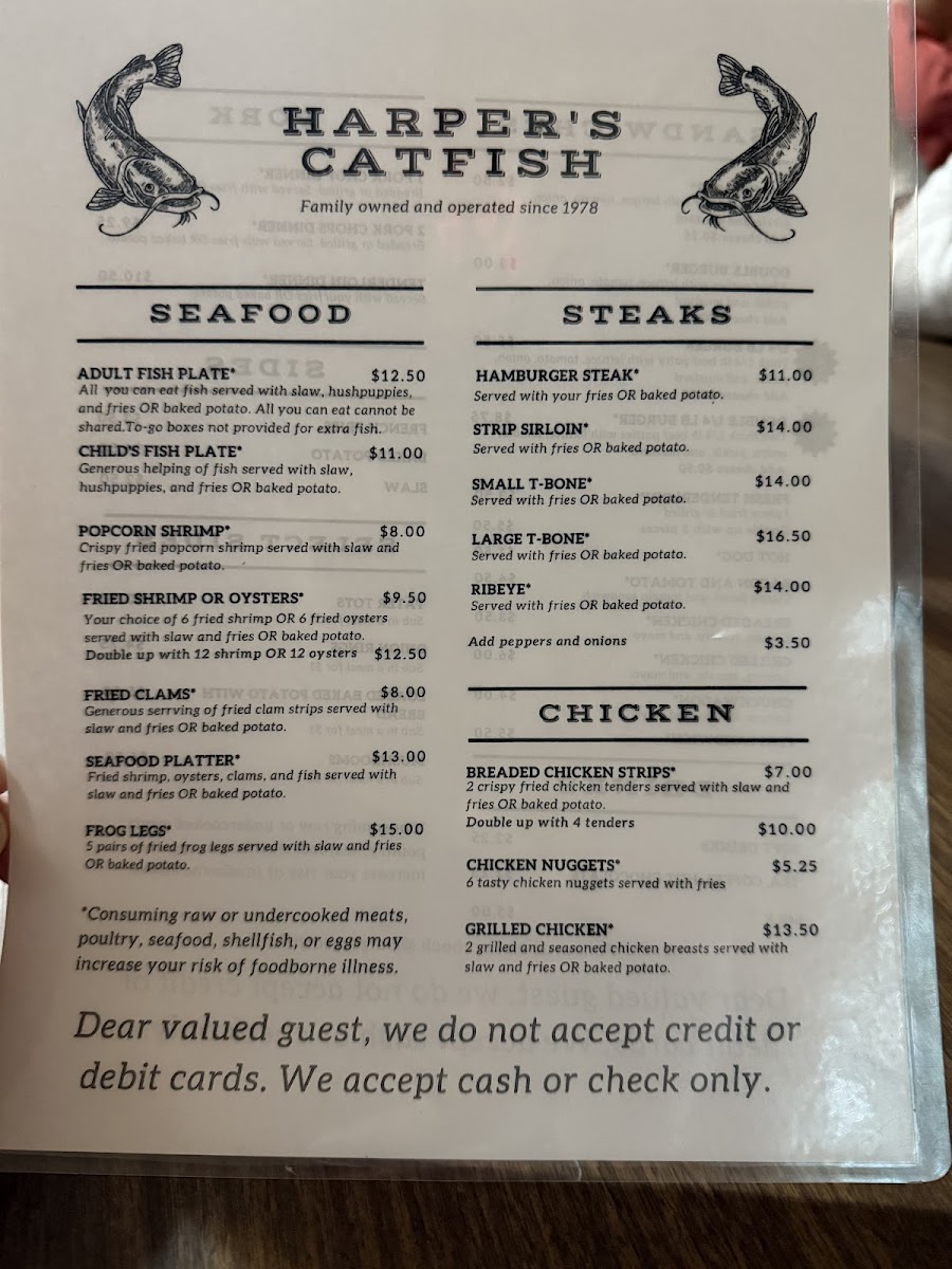 Harper’s Catfish Photo Menu 3