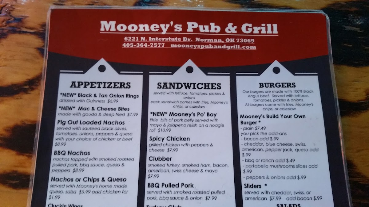 Mooney's Pub & Grill Photo Menu 10