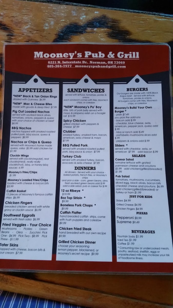 Mooney's Pub & Grill Photo Menu 8