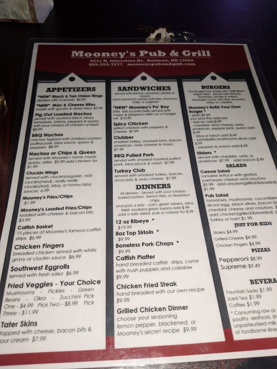 Mooney's Pub & Grill Photo Menu 9
