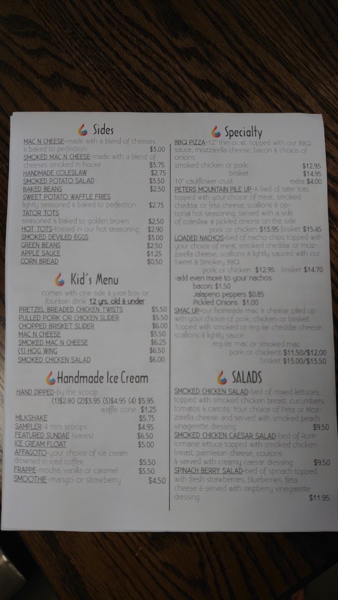 Fire & Ice Smokehouse & Creamery Photo Menu 10