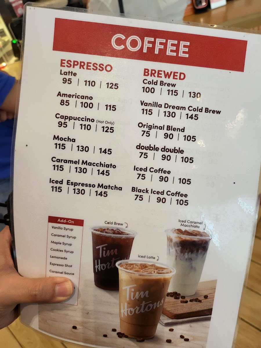 Tim Hortons - Samyan Mitrtown Photo Menu 2
