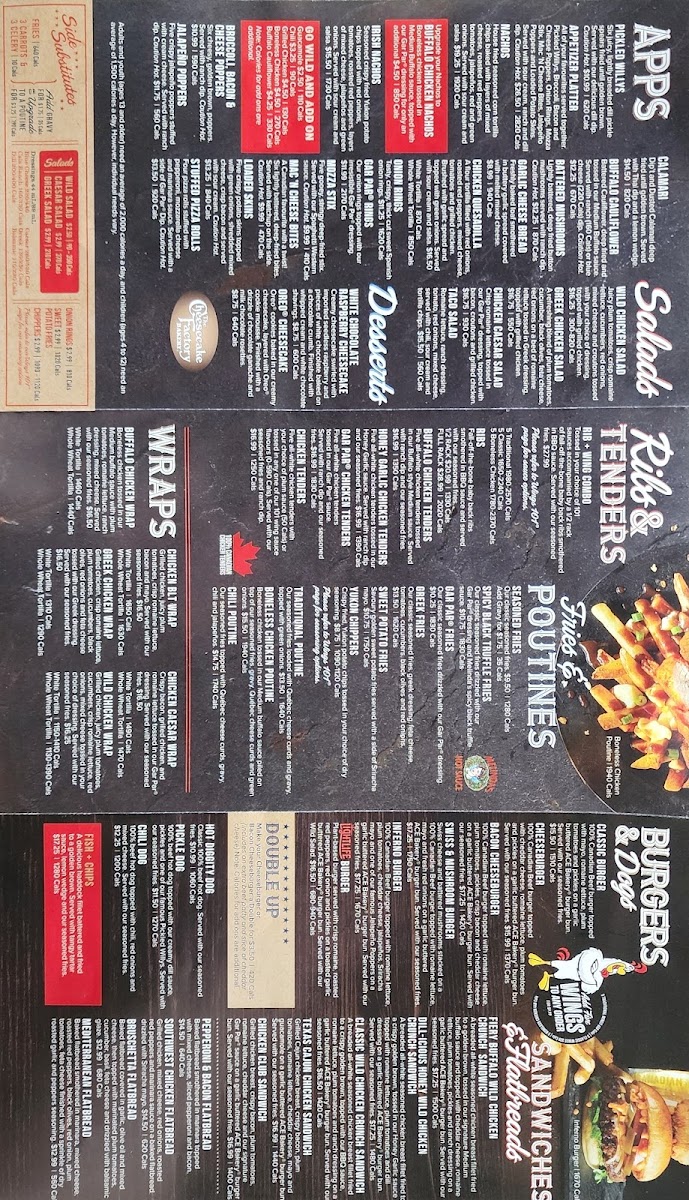 Wild Wing Kanata Photo Menu 1