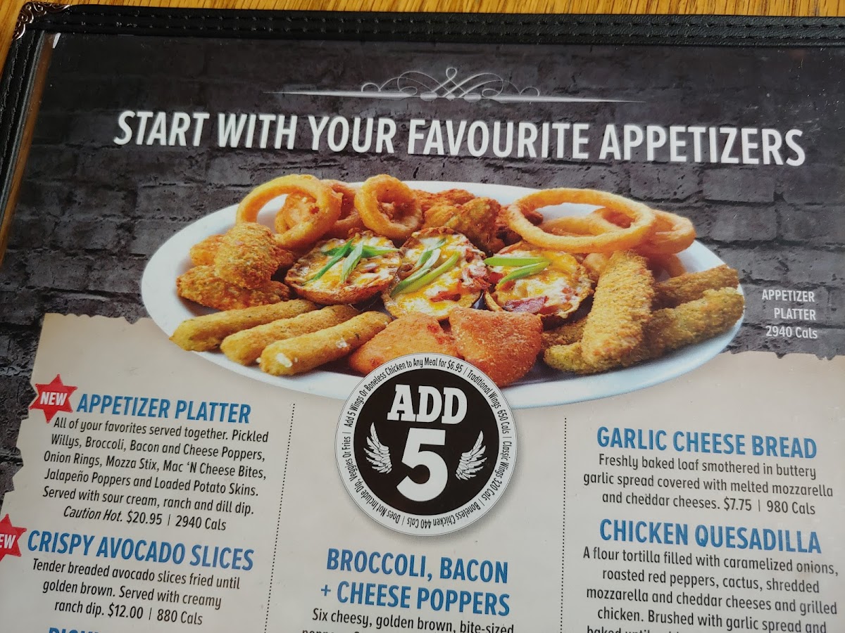 Wild Wing Kanata Photo Menu 8