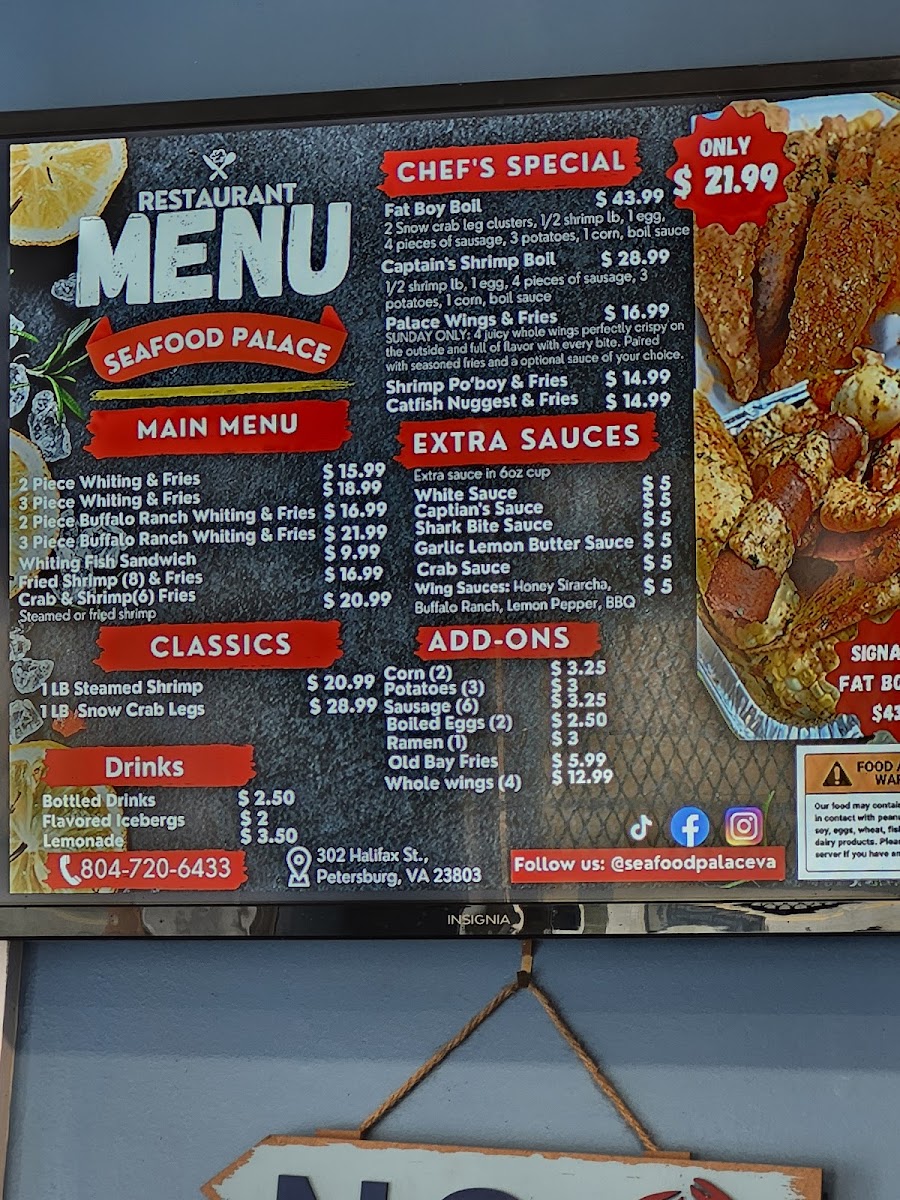 Seafood Palace Photo Menu 3