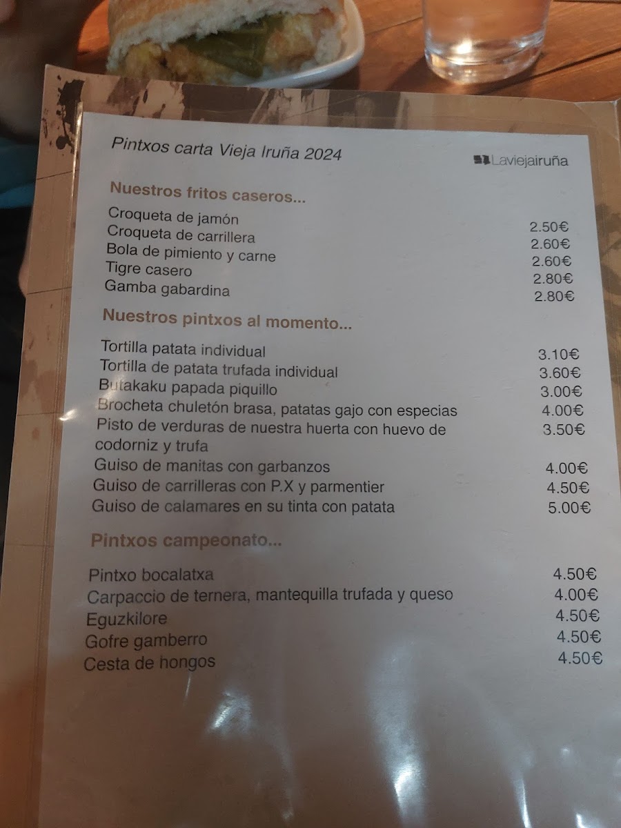 Restaurante La Vieja Iruña Photo Menu 5