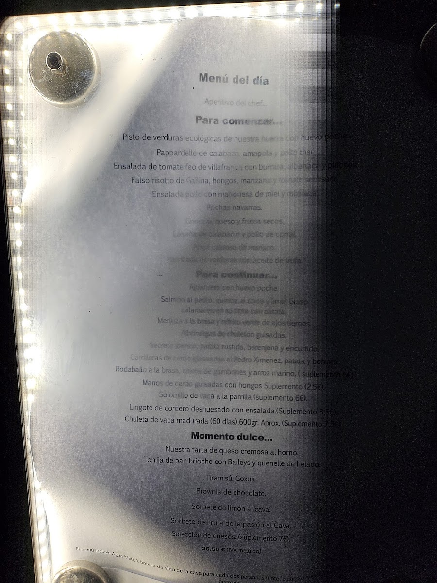 Restaurante La Vieja Iruña Photo Menu 9