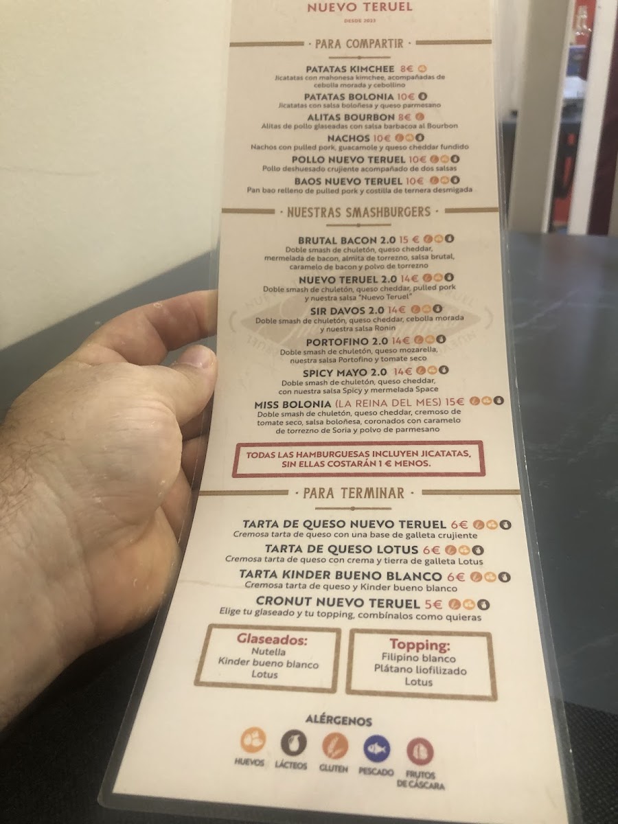 Nuevo Teruel Smashburgers Photo Menu 3