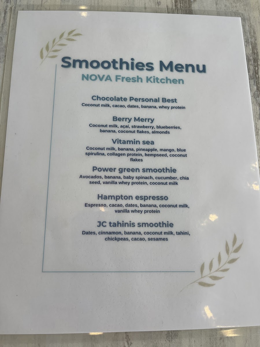 NOVA FRESH KITCHEN Photo Menu 3