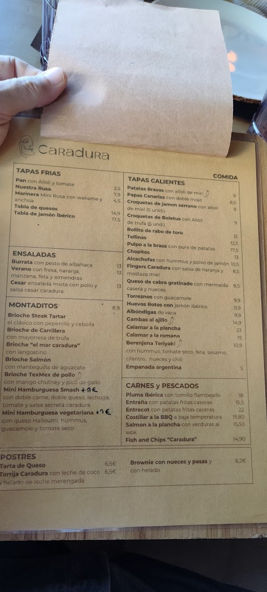 Caradura Photo Menu 5