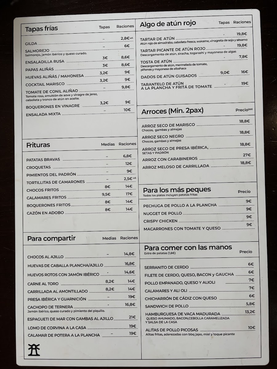 Restaurante Camping El Faro Photo Menu 1