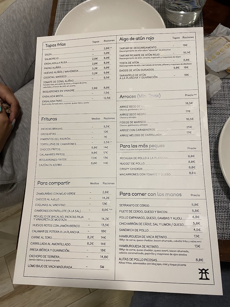Restaurante Camping El Faro Photo Menu 2