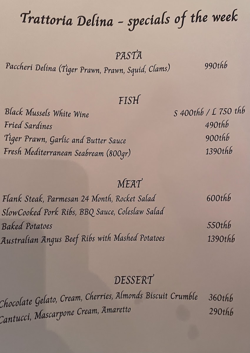 Trattoria Delina Photo Menu 10