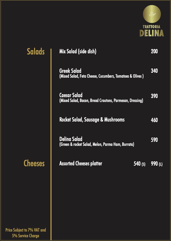 Trattoria Delina Photo Menu 3