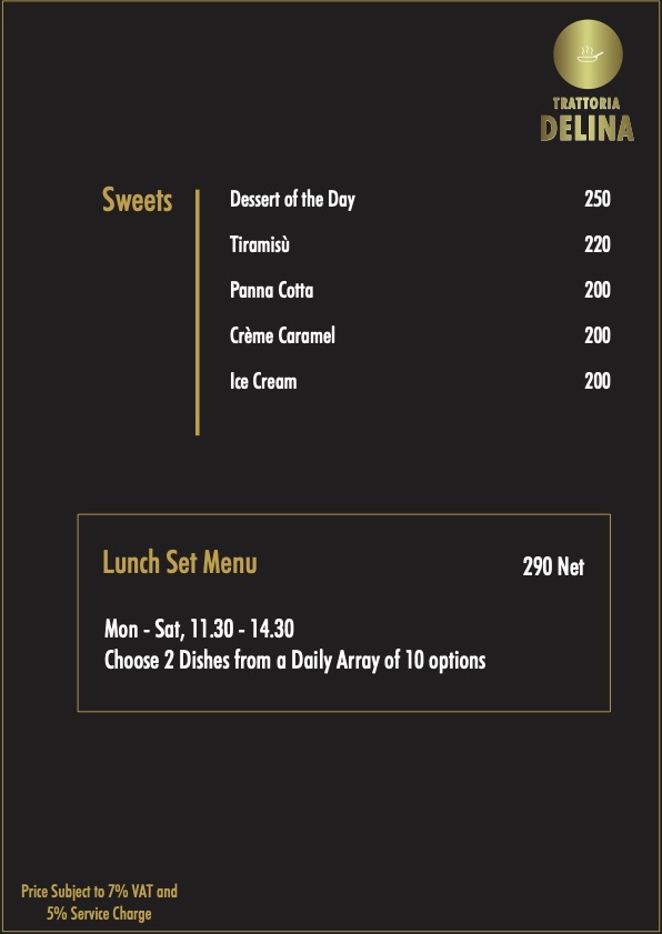 Trattoria Delina Photo Menu 4
