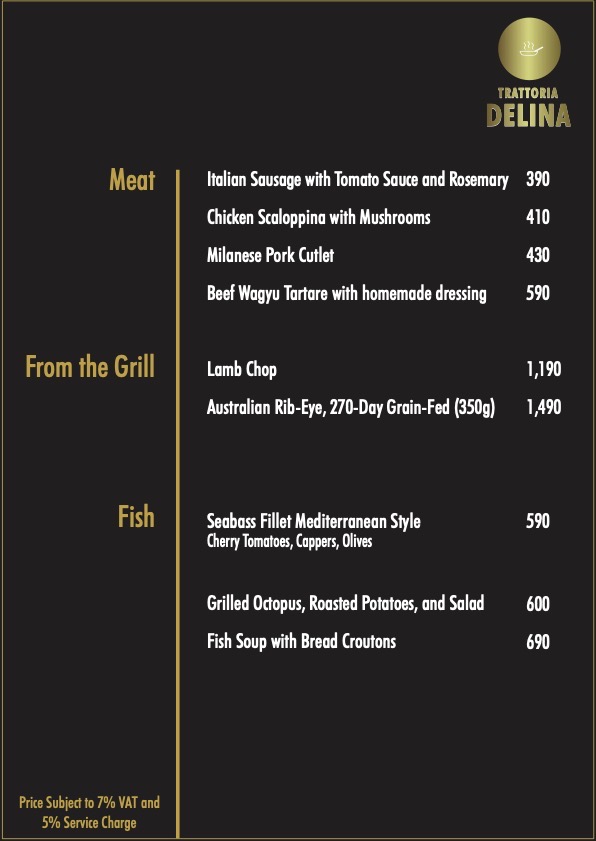 Trattoria Delina Photo Menu 8