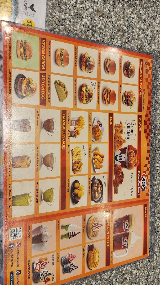 A&W Restaurant Nusa Point Photo Menu 3