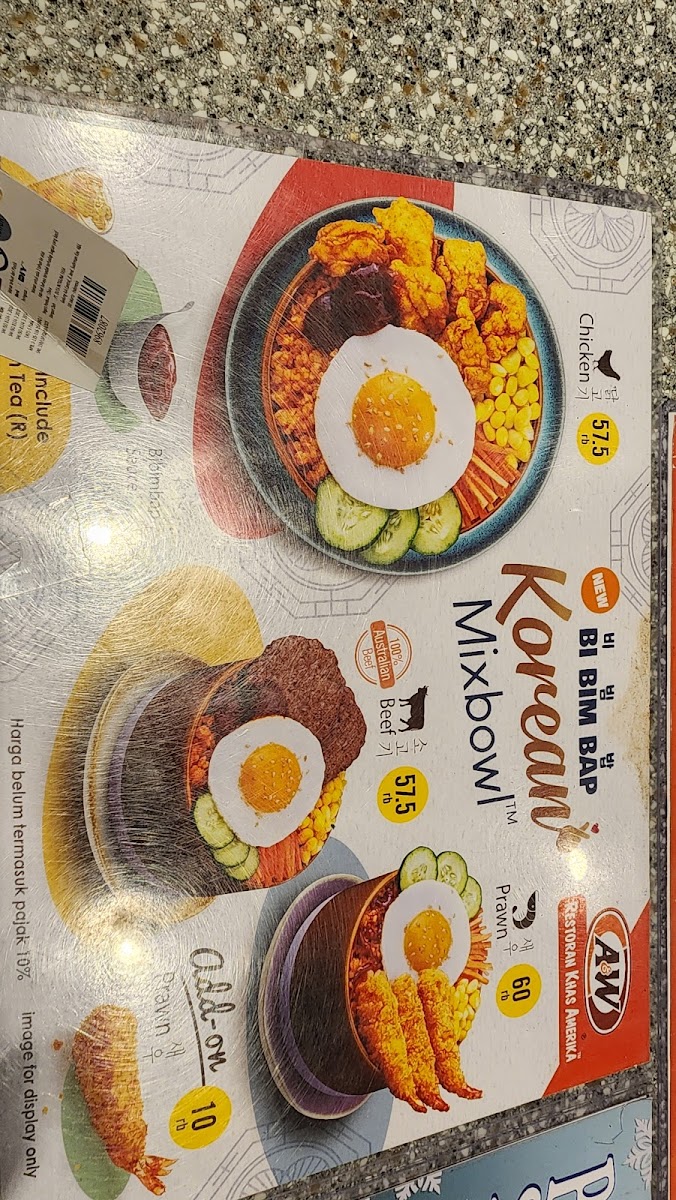 A&W Restaurant Nusa Point Photo Menu 4