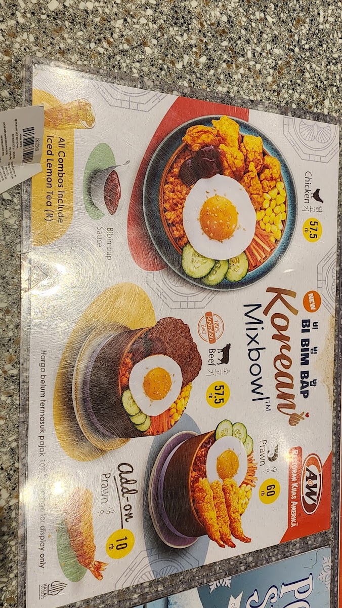 A&W Restaurant Nusa Point Photo Menu 5