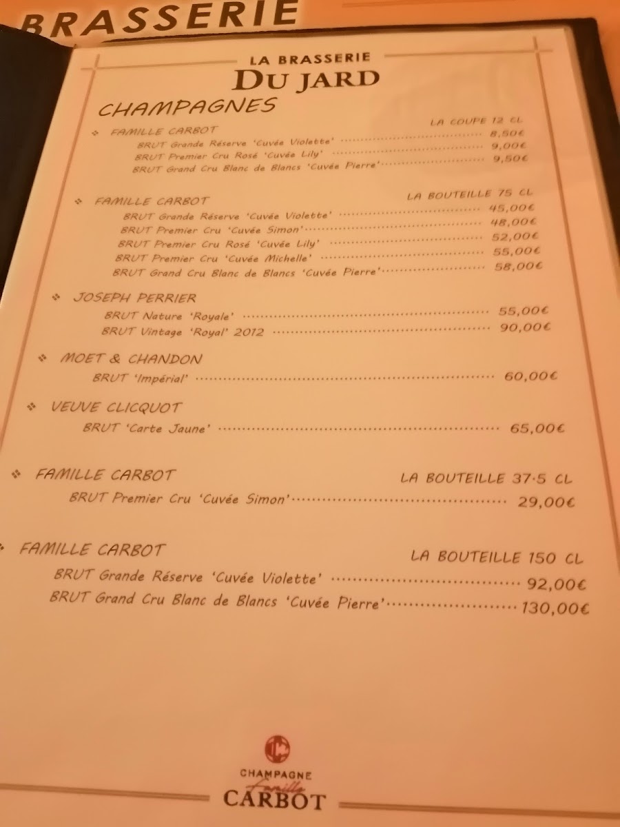 La Brasserie du Jard Photo Menu 8
