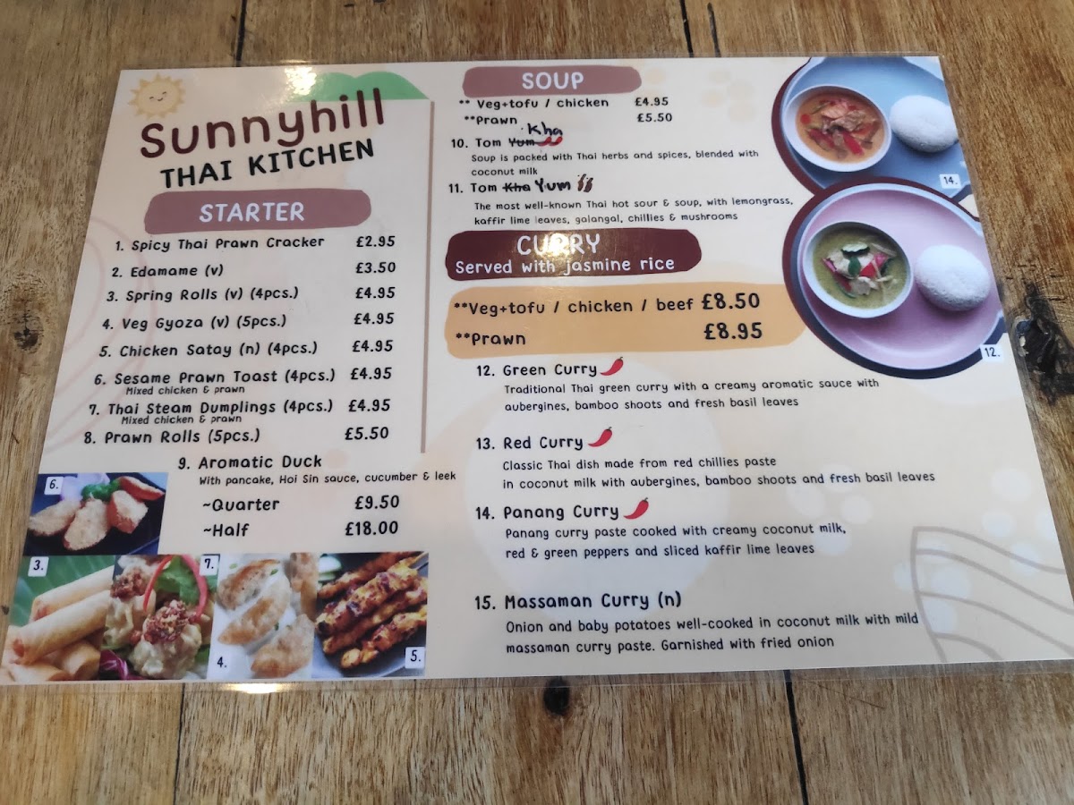 Sunnyhill Thai Kitchen Photo Menu 9