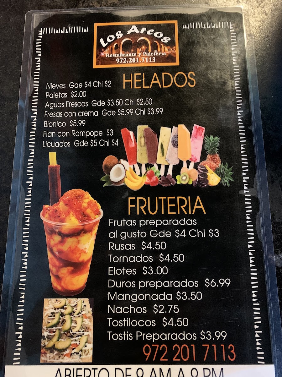 LOS ARCOS Photo Menu 4