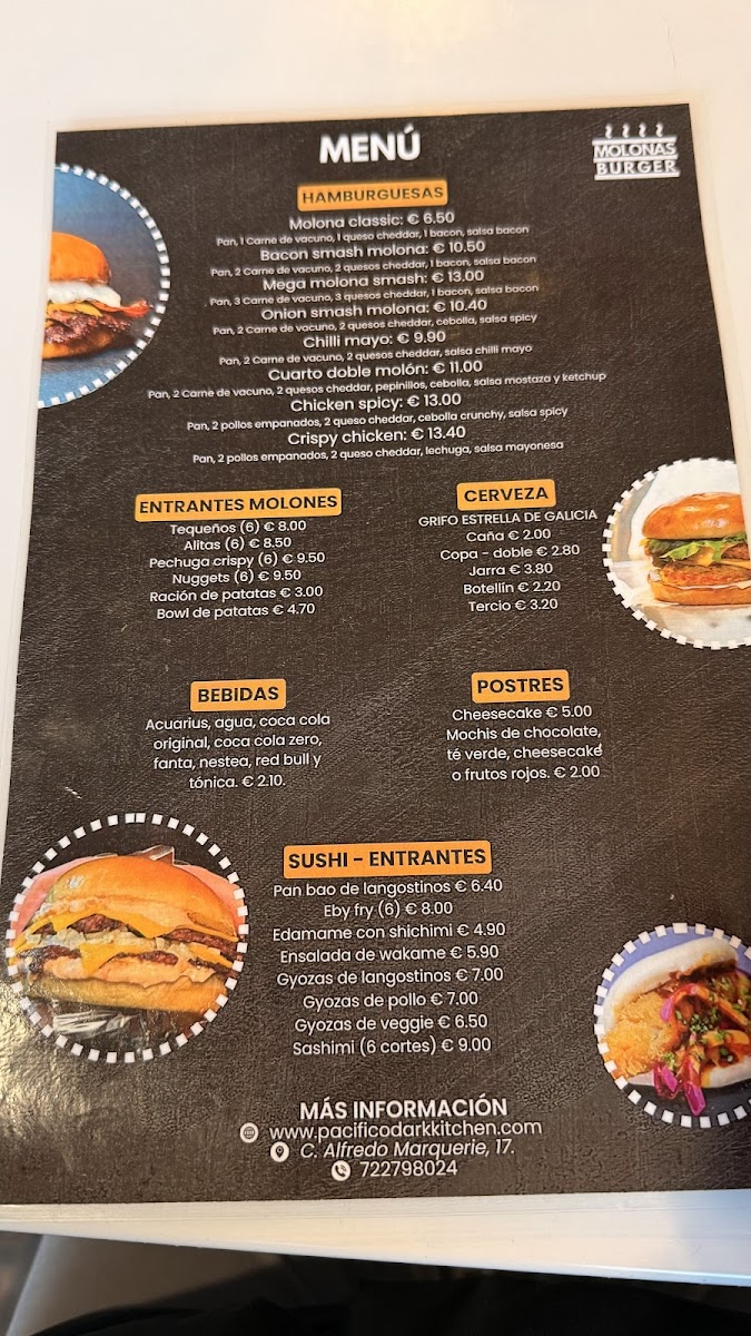 Molona’S Burger Photo Menu 1