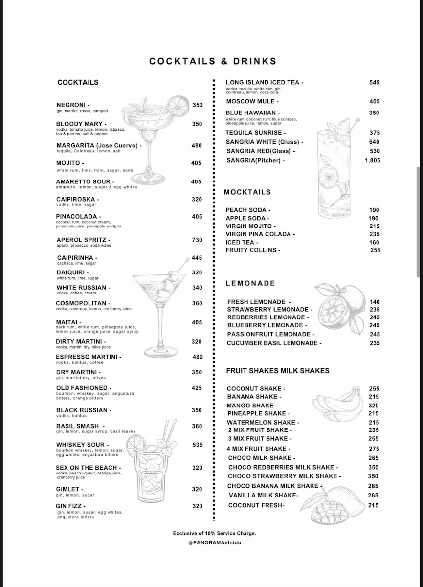 Panorama Beach Club Photo Menu 4