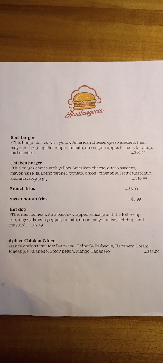 La Hamburguesa Photo Menu 1
