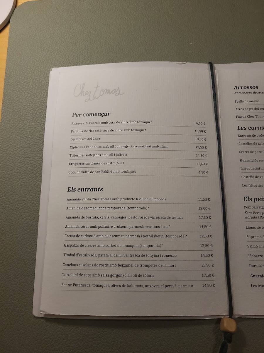 Chez Tomàs Photo Menu 6