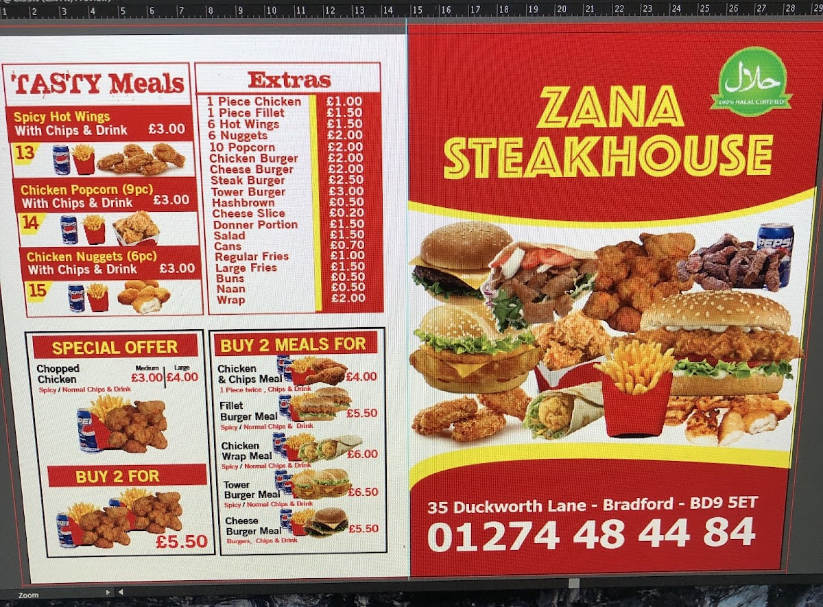 Zana Steakhouse Photo Menu 6