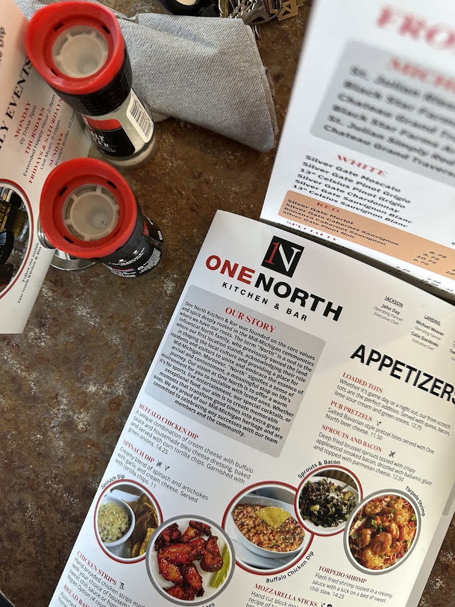 One North Kitchen & Bar Photo Menu 6