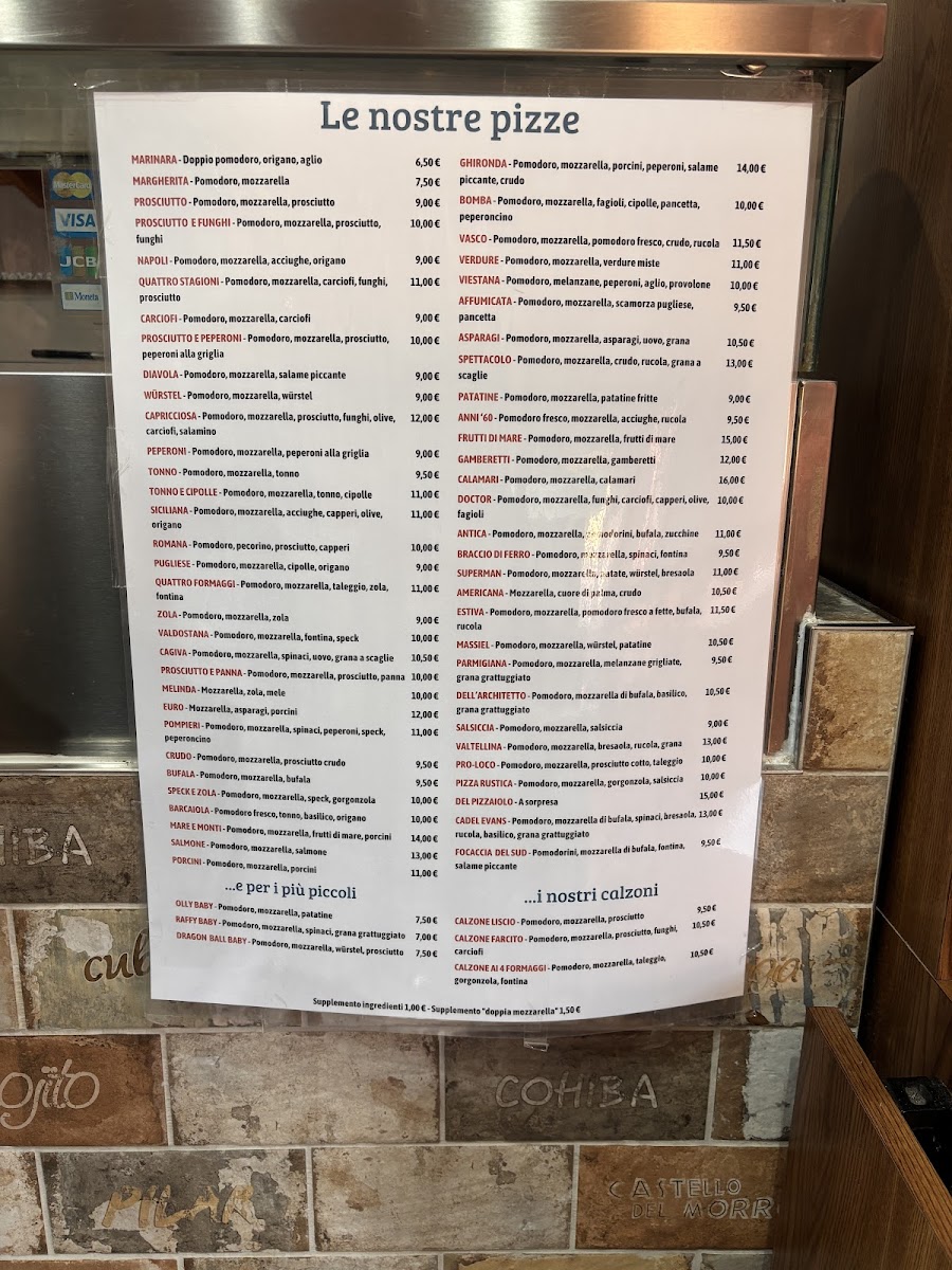 Pizzeria La Ghironda Photo Menu 1