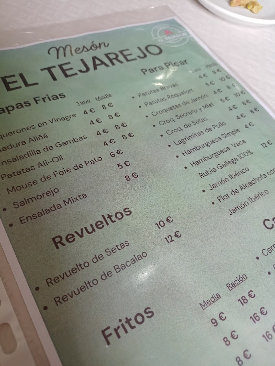 Mesón El Tejarejo Photo Menu 5