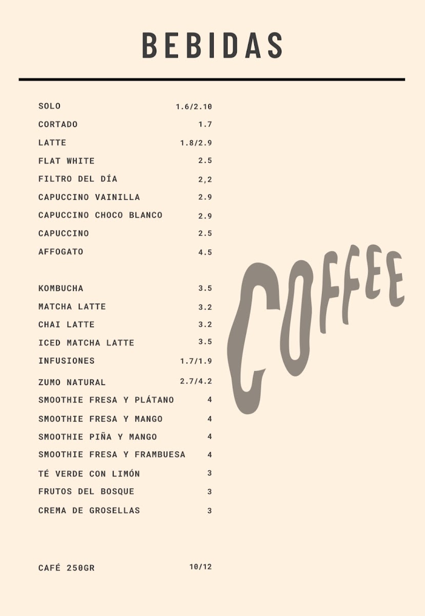 Veintiuno Coffee Photo Menu 4