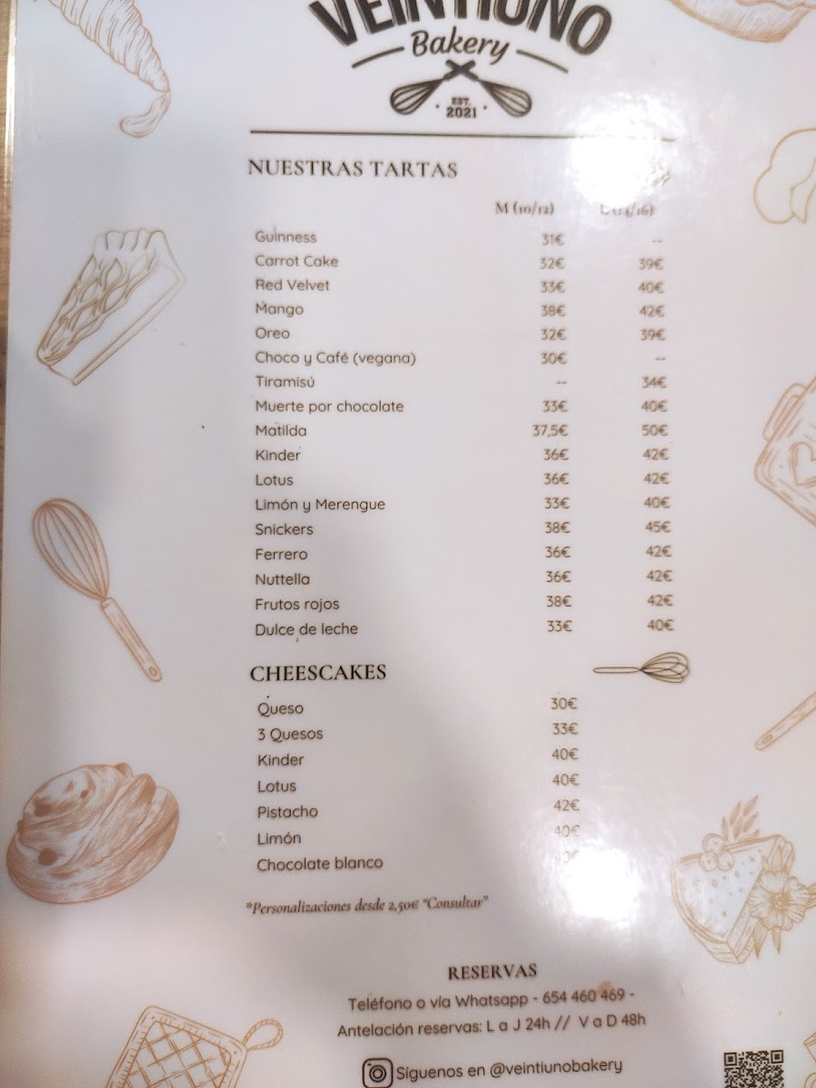 Veintiuno Coffee Photo Menu 7
