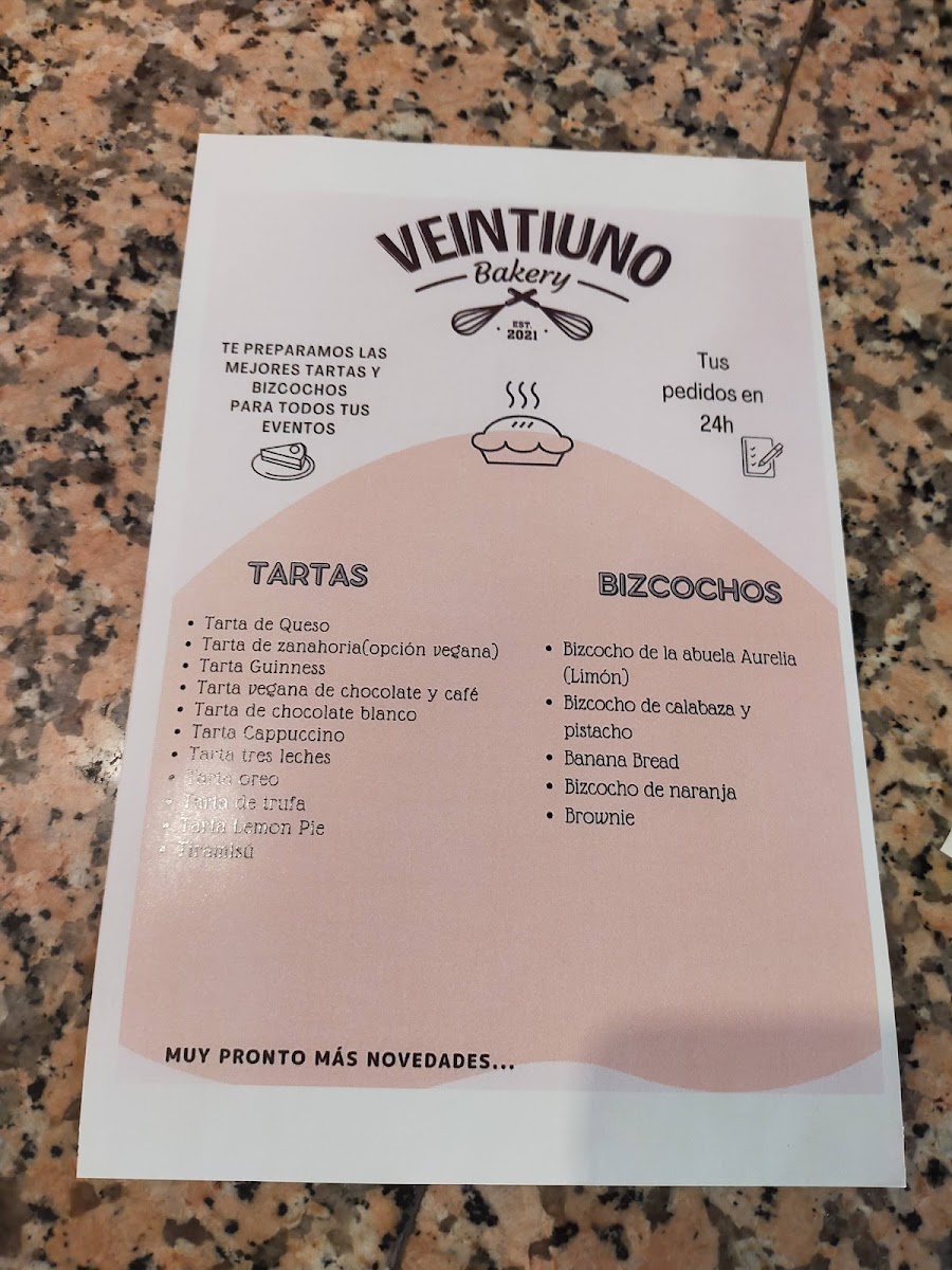 Veintiuno Coffee Photo Menu 9