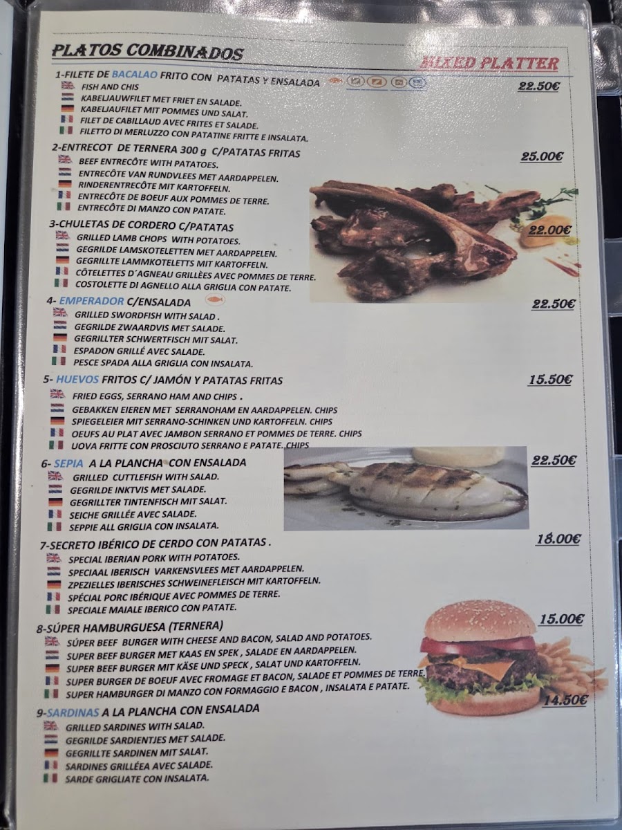 Restaurante Casa Maria Photo Menu 1