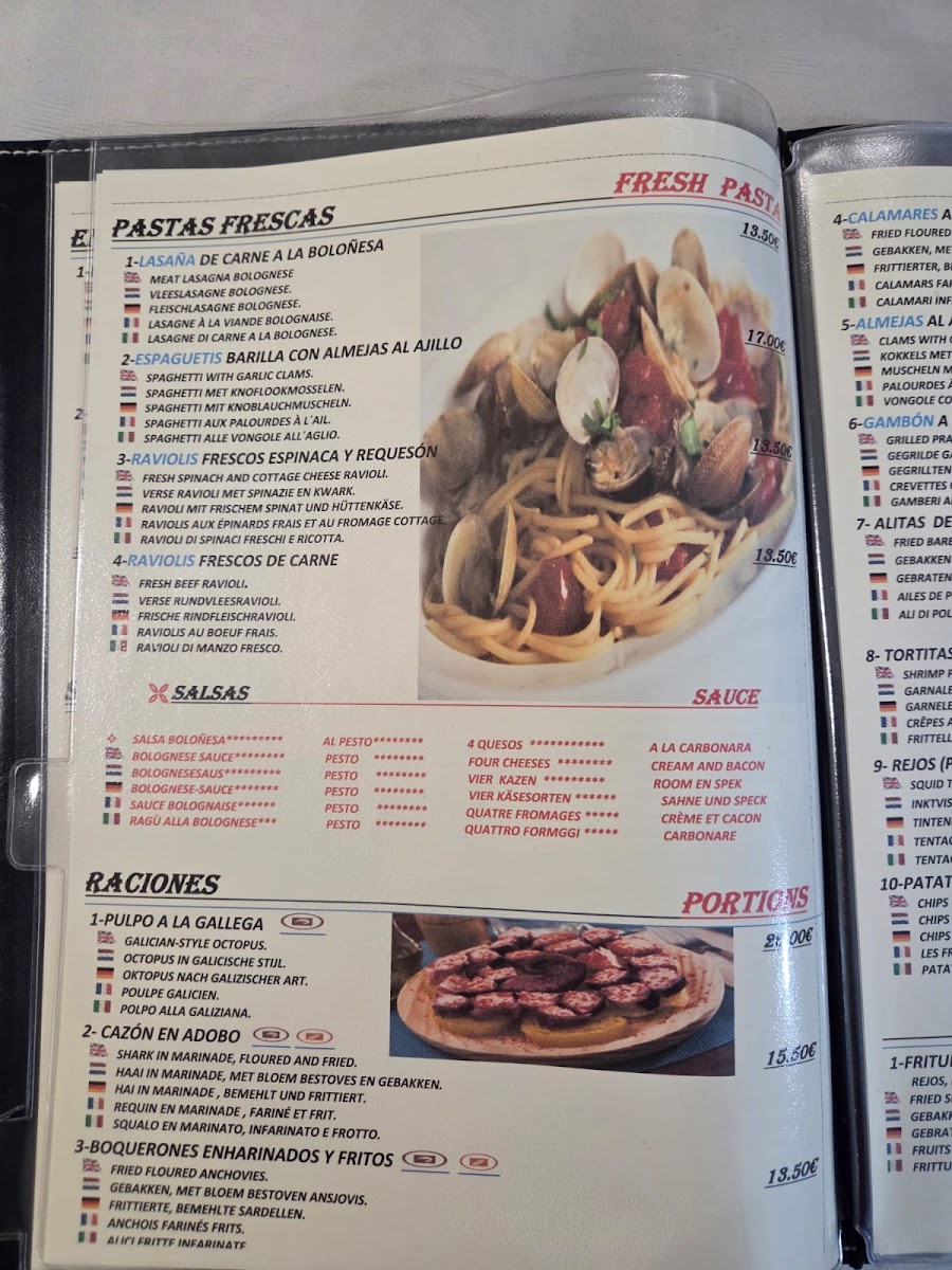 Restaurante Casa Maria Photo Menu 2