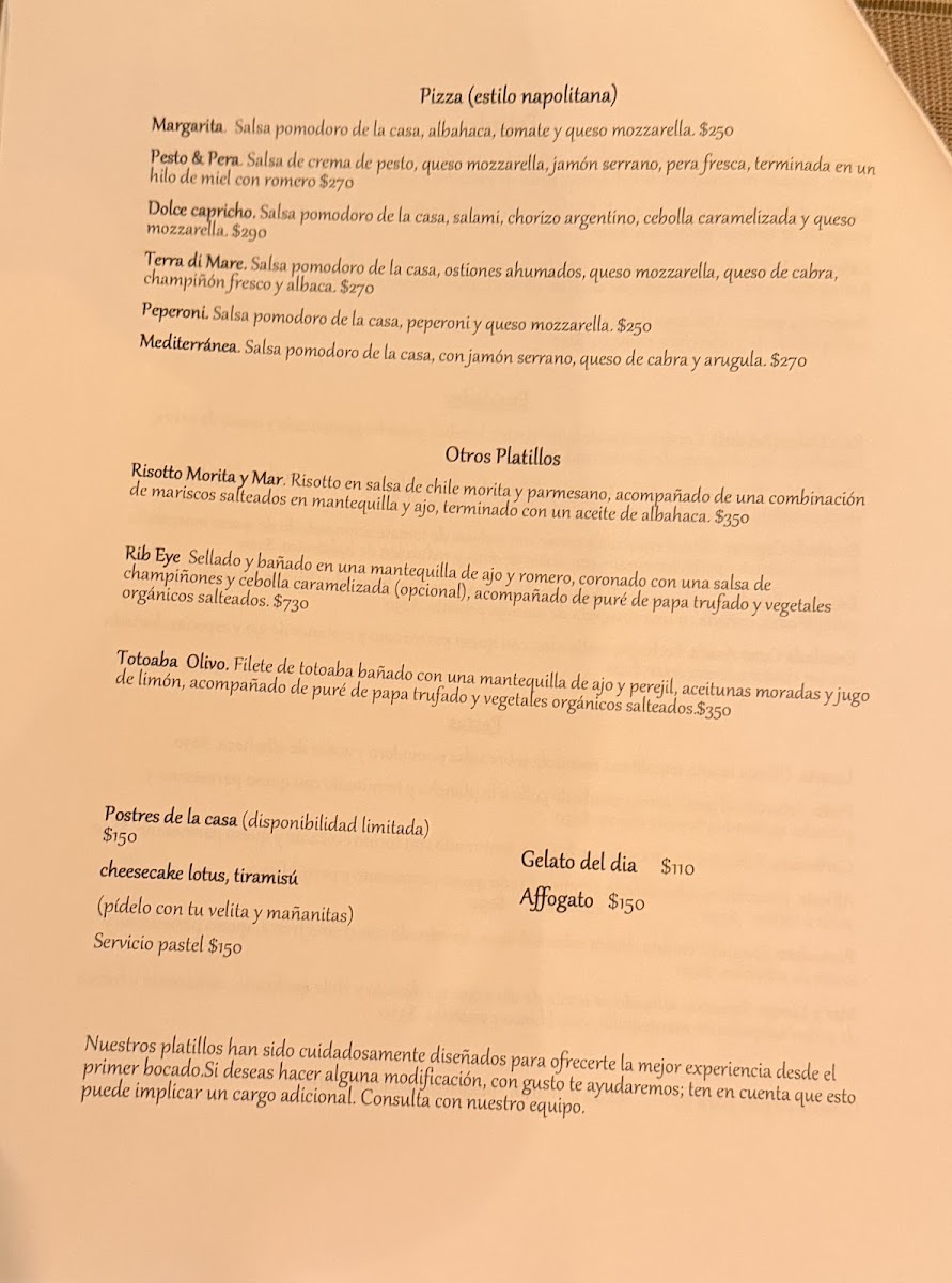 Piccolo Pomodoro Photo Menu 2