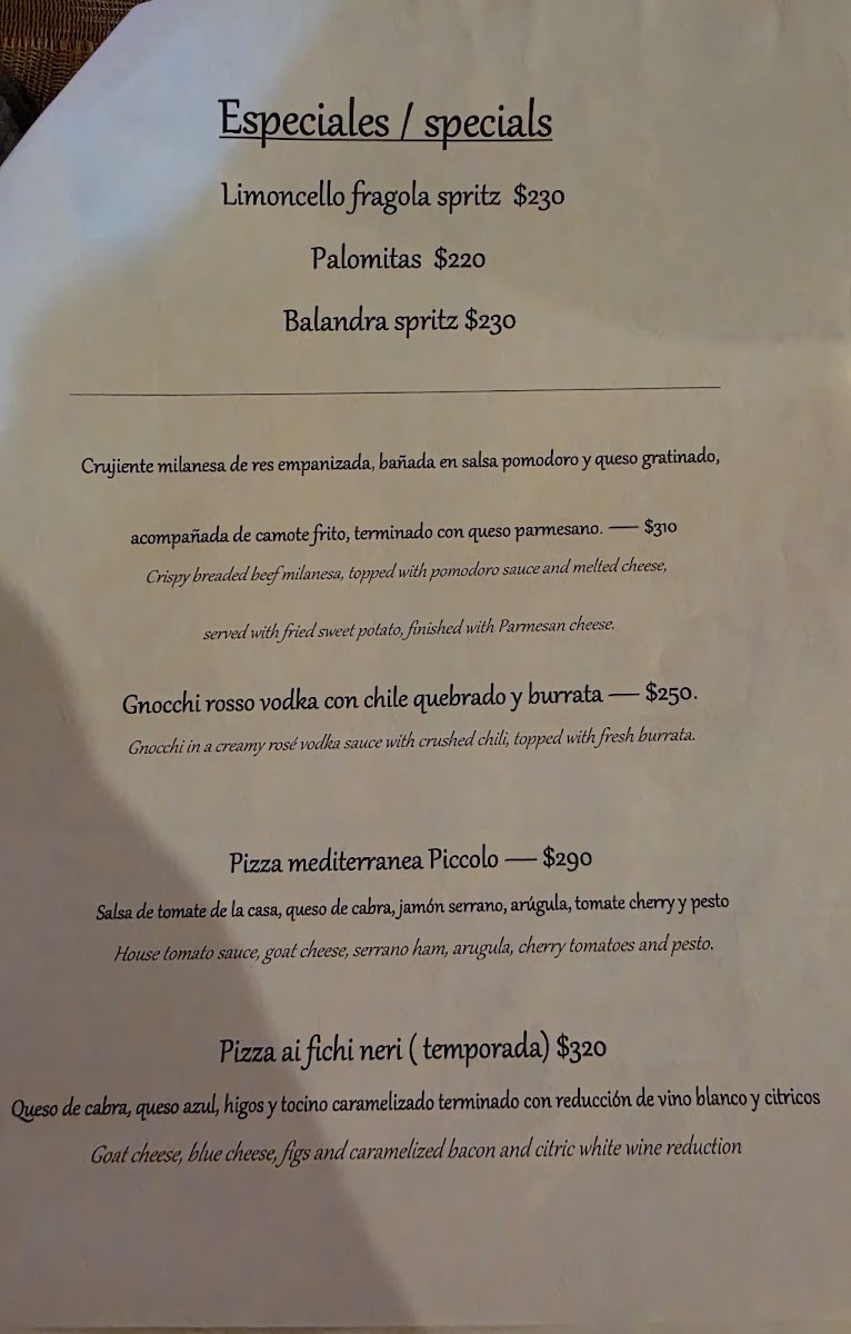 Piccolo Pomodoro Photo Menu 4